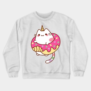 Donut Caticorn Crewneck Sweatshirt